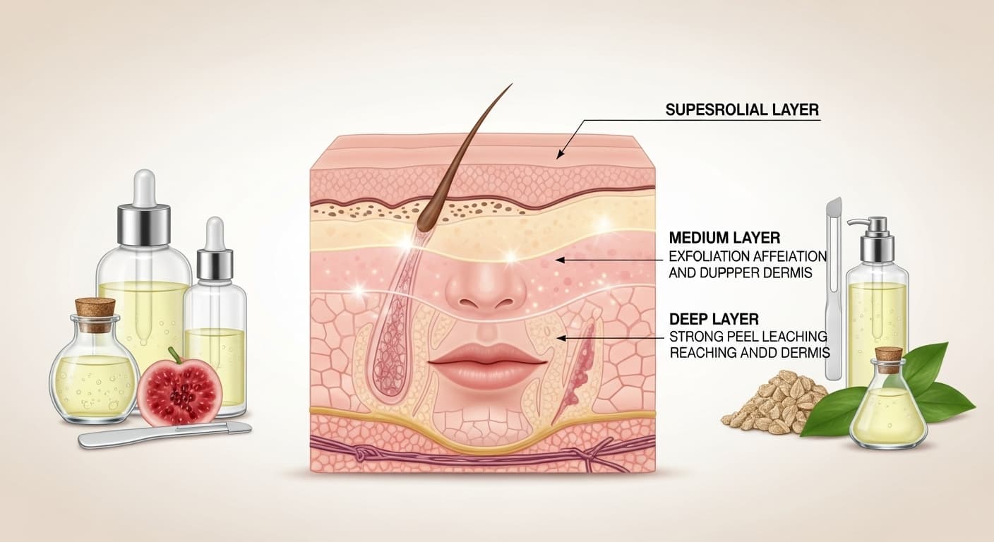 Chemical Peel Depth Levels and When to Use Each Explained Clearly